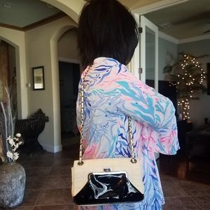 SOLD@!. Chanel Chocolate Bar Kiss Handbag